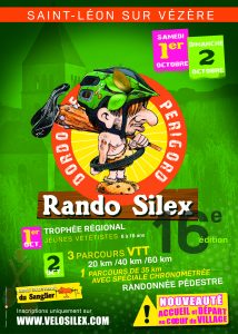 Saint Léon sur Vézère (24) Rando Silex 2 Octobre 2016 Rando-silex-flyer-2016-214x300